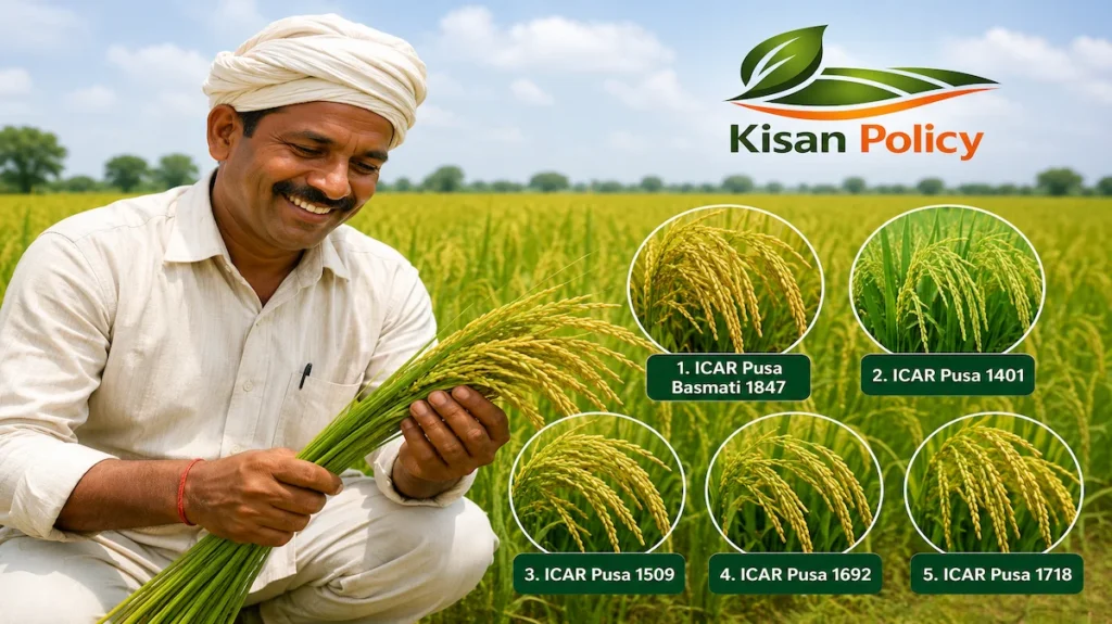 ICAR धान की 5 उन्नत किस्में