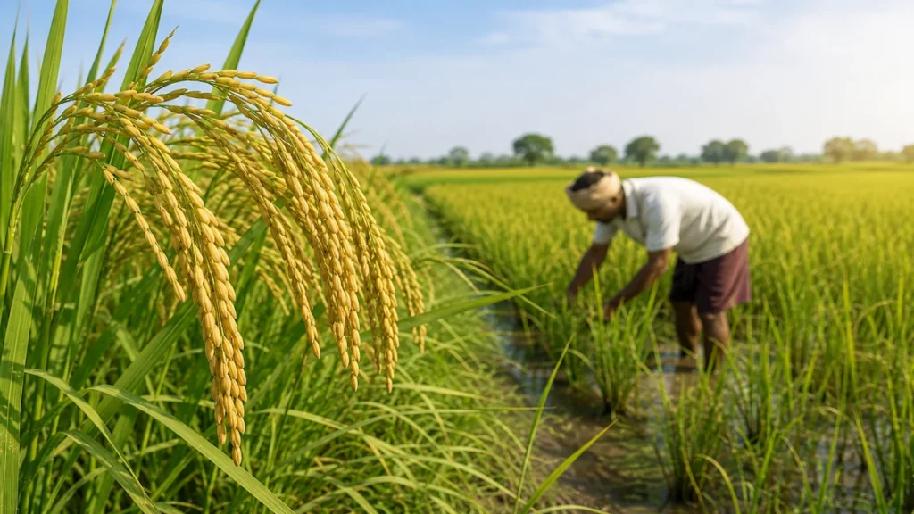 धान की खेती, 115 120 days paddy varieties, धान की अगेती किस्में