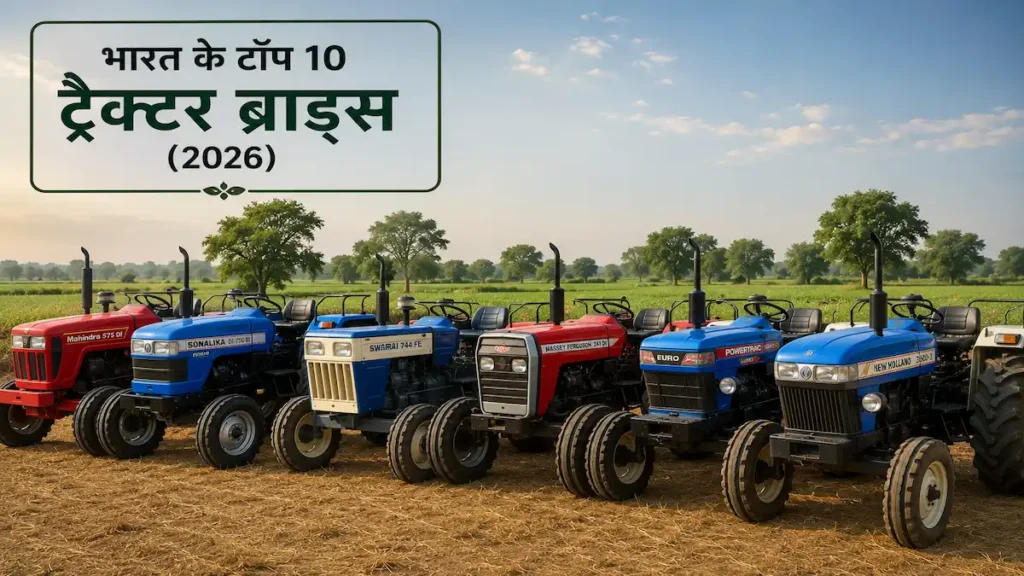 भारत के टॉप 10 ट्रैक्टर ब्रांड्स